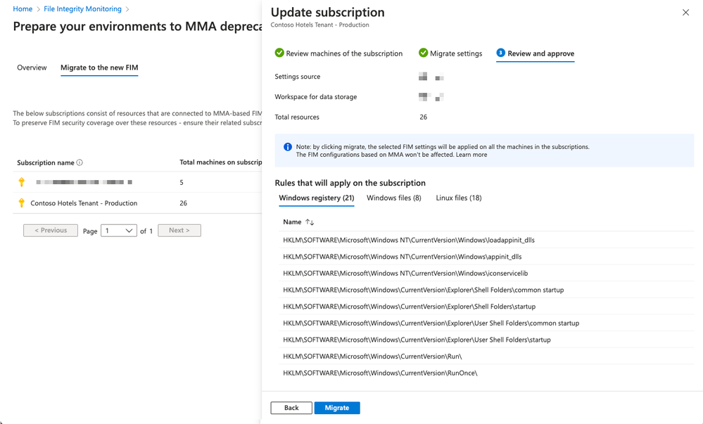 Figure 7 – Finalize the migration