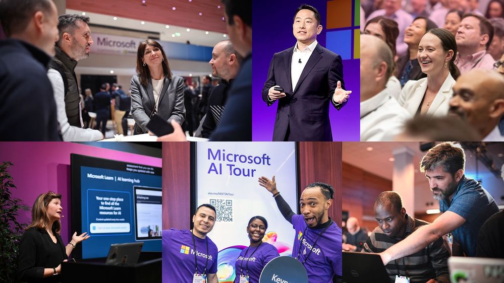 See what the Microsoft AI Tour is all about - quick collage of the overall experience. https://aitour.microsoft.com/home