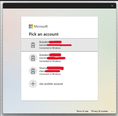 credentials window pop up that is not appearing