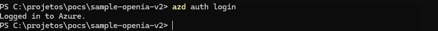 azd auth login