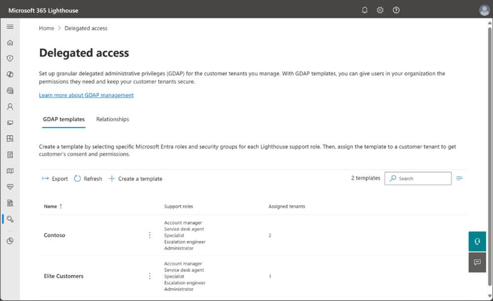 Use GDAP to set up least privilege access in Microsoft 365 Lighthouse