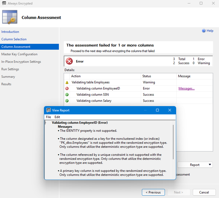 Always Encrypted Assessment and online encryption in SQL Server ...