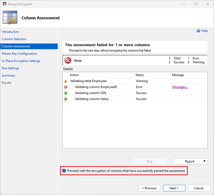 Always Encrypted Assessment and online encryption in SQL Server ...