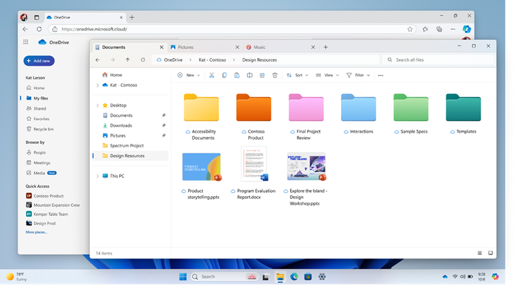 OneDrive is now extending support for colored folders to Windows File Explorer.