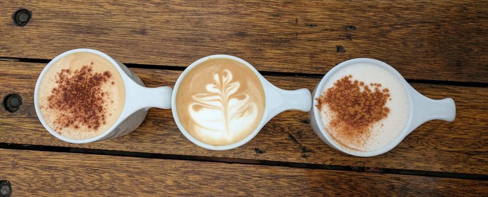 Three artisanal coffees in a row | Grab a new friend or old and steal away a coffee (or tea) chat during an event.