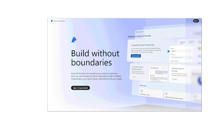 A no-audio demonstration of accessing the Azure AI Speech playground in Azure AI Foundry portal.