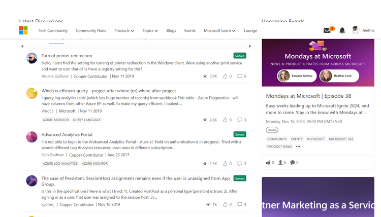 Microsoft Tech Community: Upgrade complete | Microsoft Community Hub