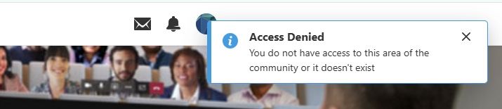 Microsoft Lounge access error showing | Microsoft Community Hub