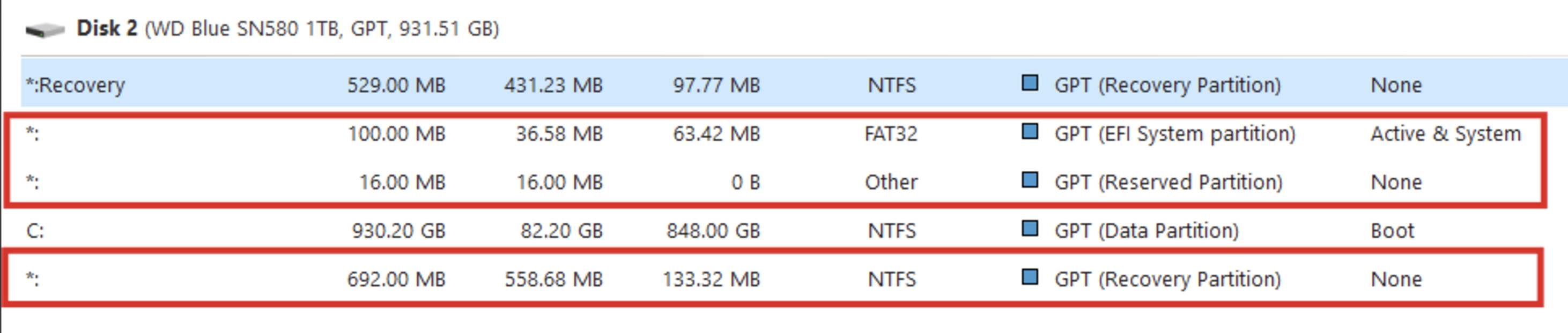 Questions about unknown partitions in Windows 11 | Microsoft Community Hub