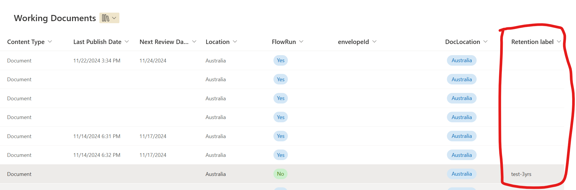 How do I ensure a document/folder is not automatically deleted after ...