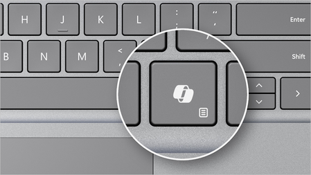 The physical Copilot key on the keyboard of new Windows 11 devices.