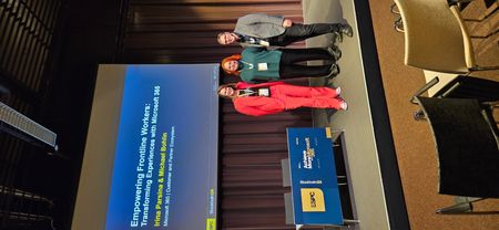 Caroline Kallin with Irina Parsina and Michael Bohlin during their ESPC24 session in Stockholm, Sweden.