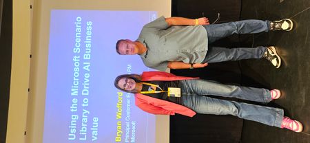Caroline Kallin with Bryan Wofford during ESPC24 in Stockholm, Sweden.