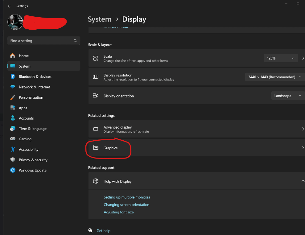 windows 11 graphics settings crashes