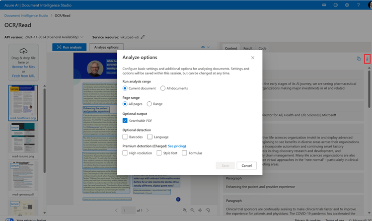 Announcing the General Availability of Document Intelligence v4.0