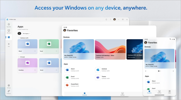 Screenshot showing Windows App supported platforms