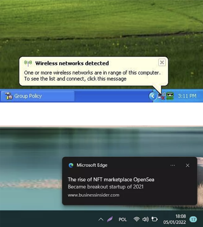 Which notification balloon you like more? | Microsoft Community Hub