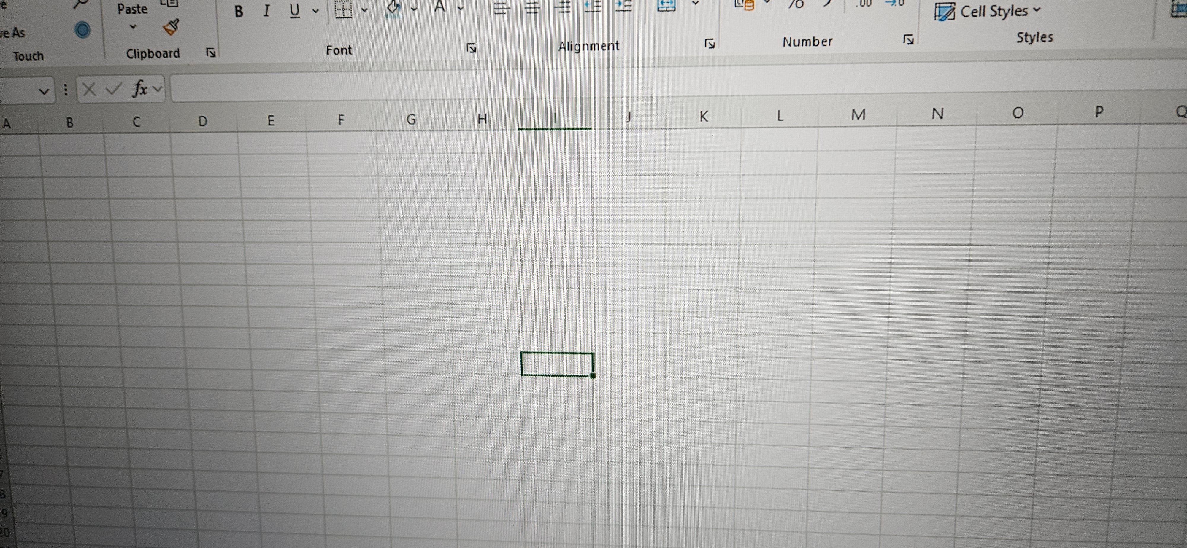 Selecting MultipleCells on Microsoft Excel using an External Touch ...