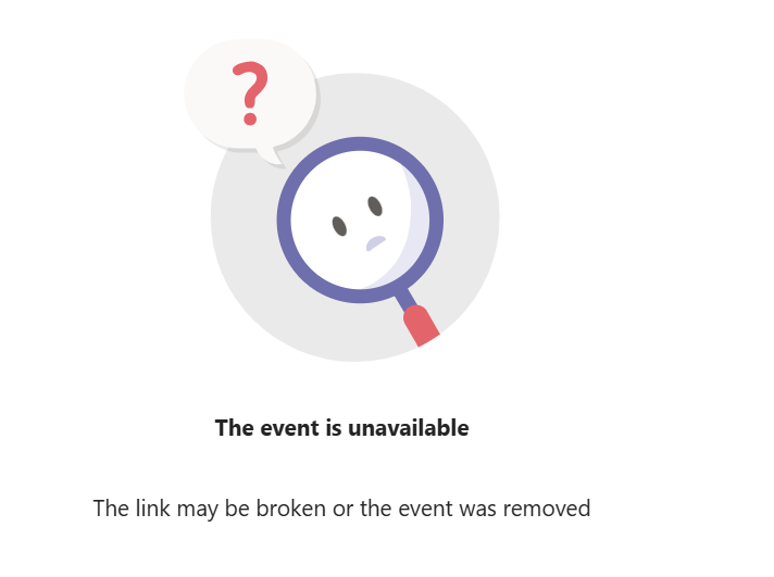 microsoft teams webinar registration not working