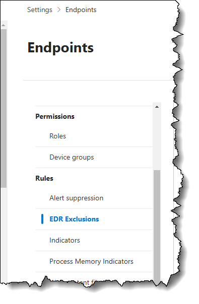 EDR Exclusions - file extensions with square brackets | Microsoft ...