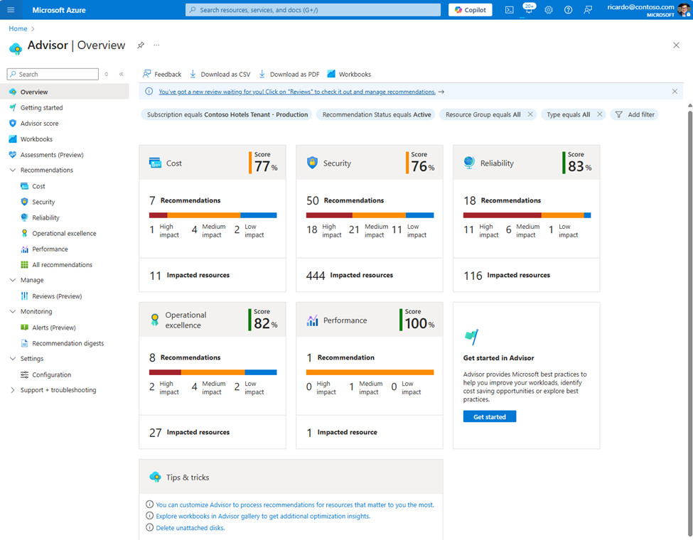 How Azure Advisor can help you to optimize cloud resources | Microsoft ...