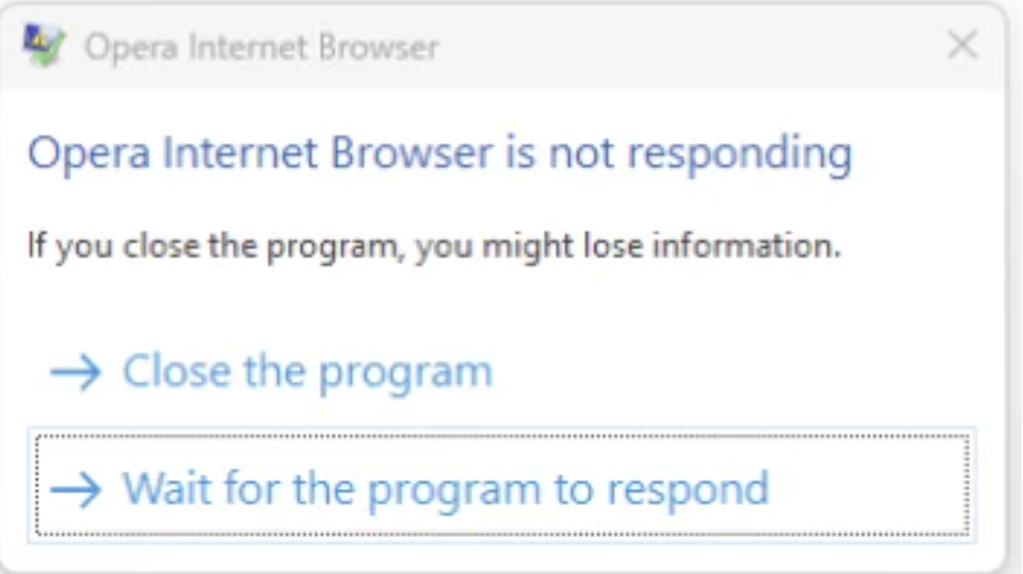 How to fix if the a program was not responding? | Microsoft Community Hub