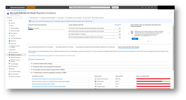 New and enhanced multicloud regulatory compliance standards in Defender ...