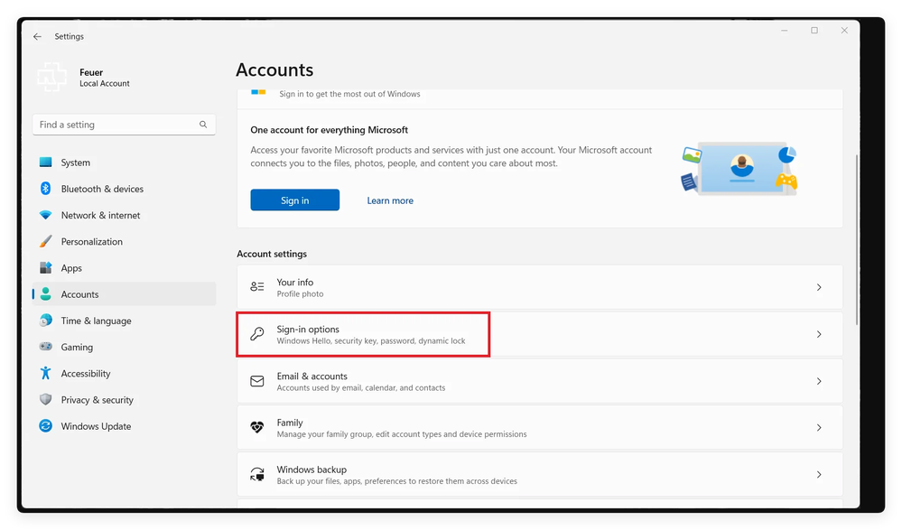 How can I disable Sign-in Options? | Microsoft Community Hub