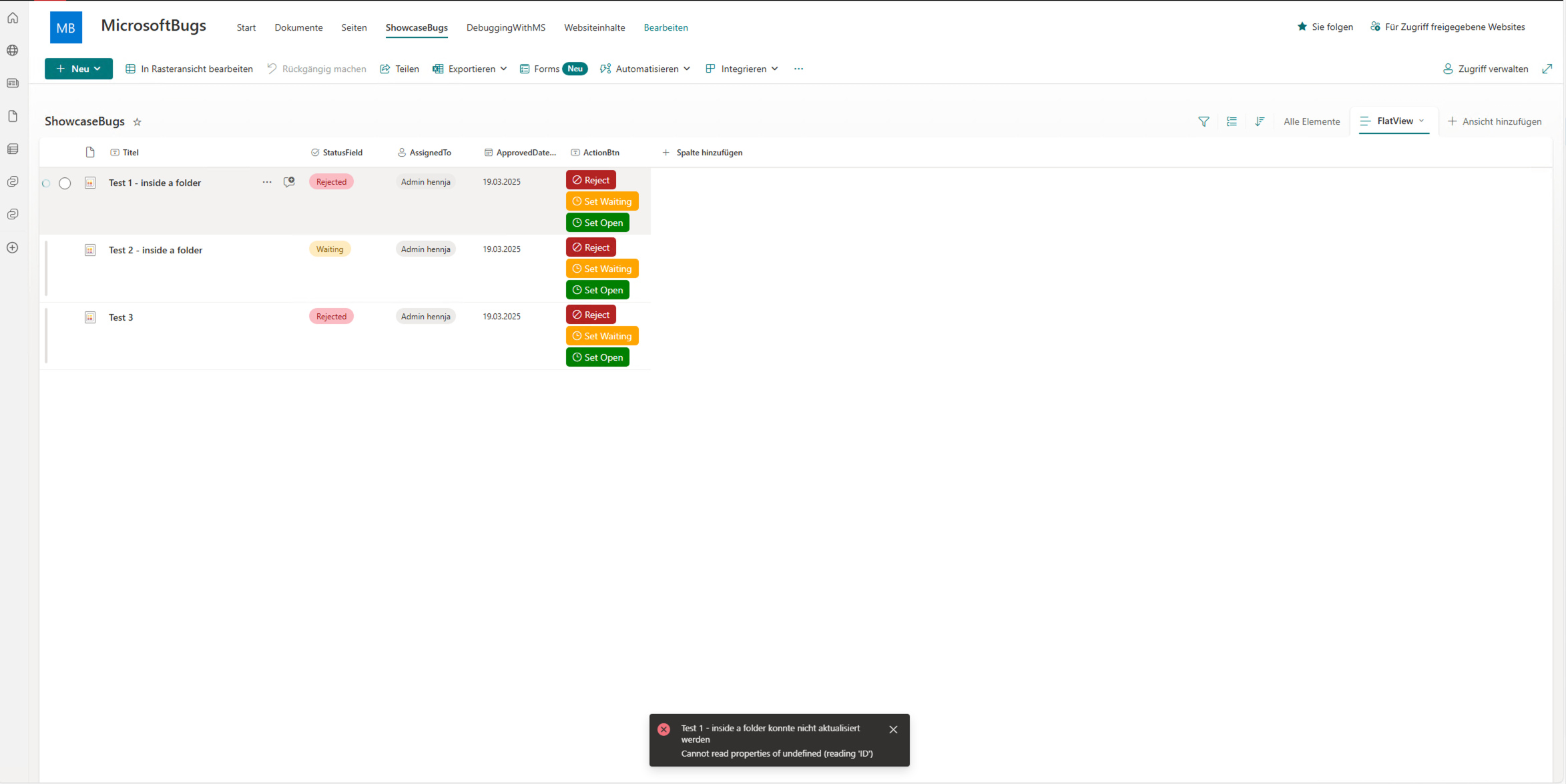 Issue with flat views in SharePoint Online | Microsoft Community Hub