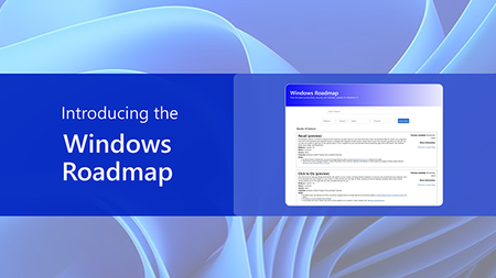 The Windows Roadmap site showing details for two features in preview, Recall and Click to Do. Details include platform, status, version, channels--all of which can also be applied as filters to the roadmap view.