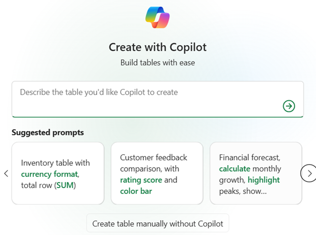Copilot in Excel