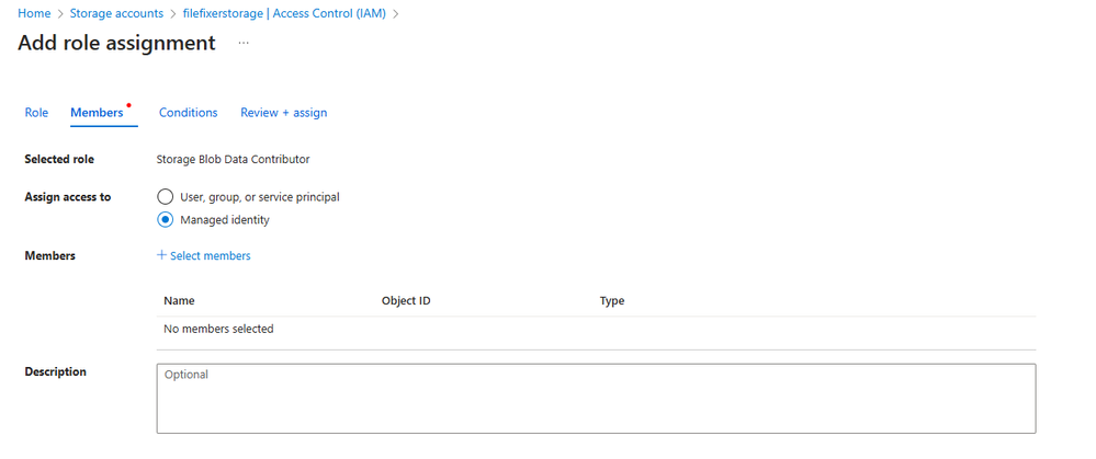Add role assignment
