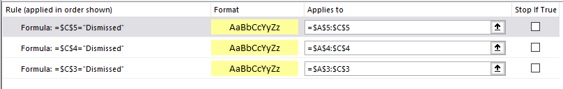 Conditional Formatting code help | Microsoft Community Hub
