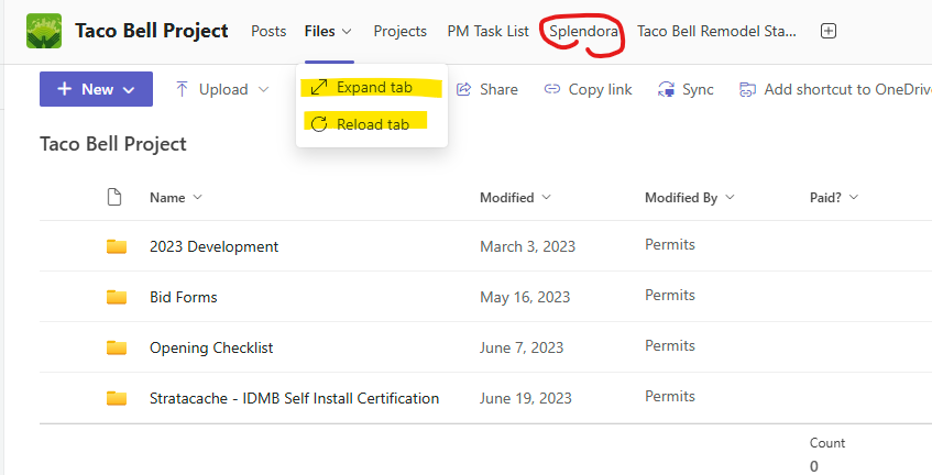 Save as a current project to a Project template via Teams Channel ...
