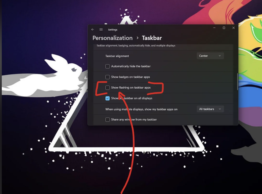 You can now turn off the alert when apps in the taskbar | Microsoft ...