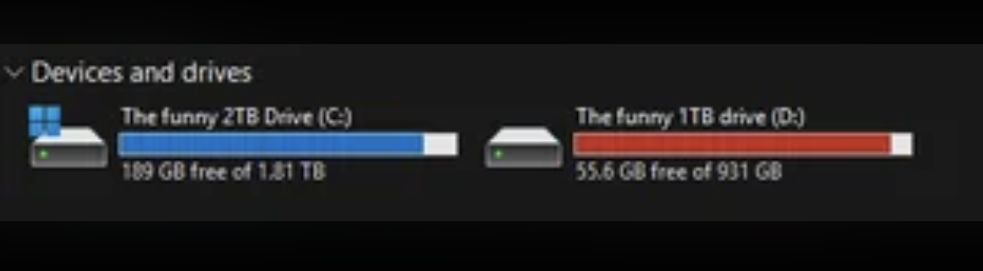 Why are my drive colors suddenly darker? | Microsoft Community Hub