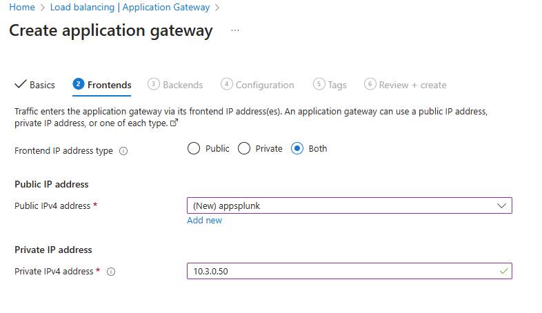 Frontend configuration