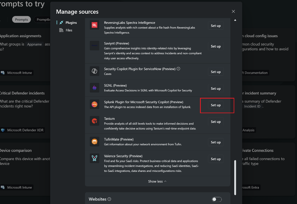 plugin set up