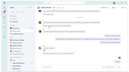 Select @Mentions view to see messages you were tagged on. Then select a specific message, on the far-right side of the screen, the context of the selected conversation is displayed, allowing the user to reply directly.