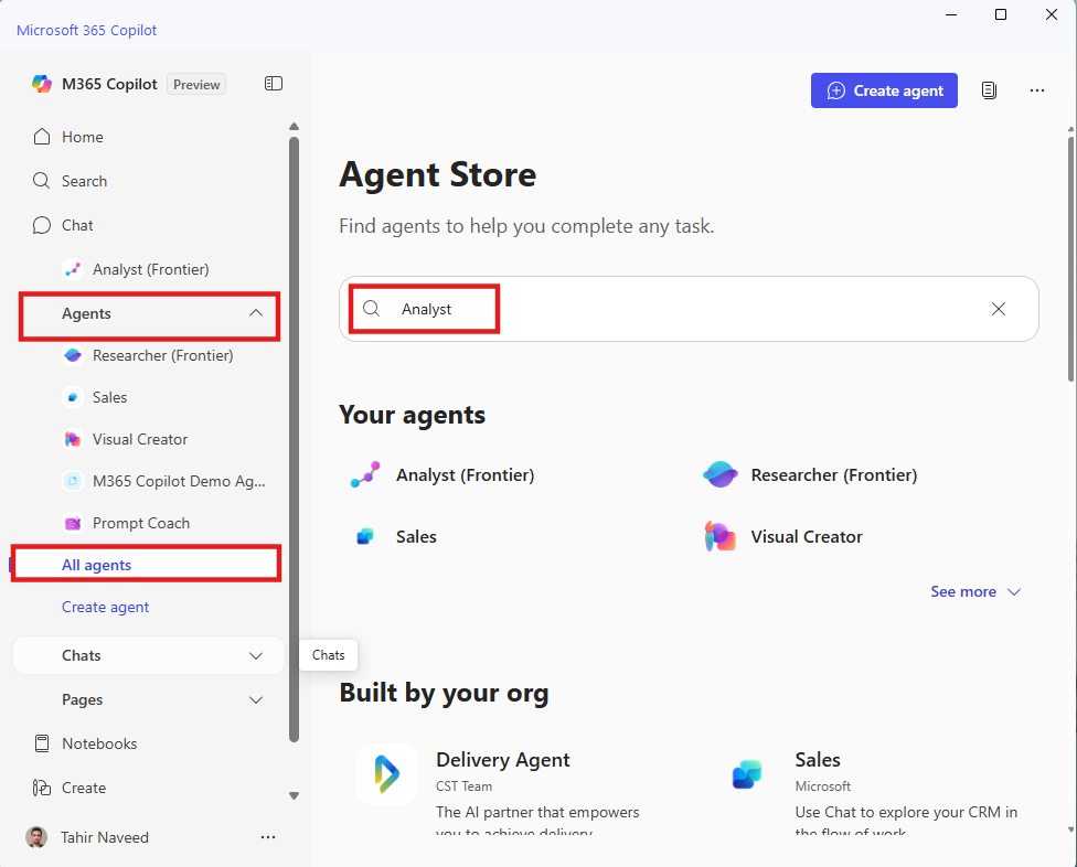 The Microsoft 365 Copilot interface showing the 