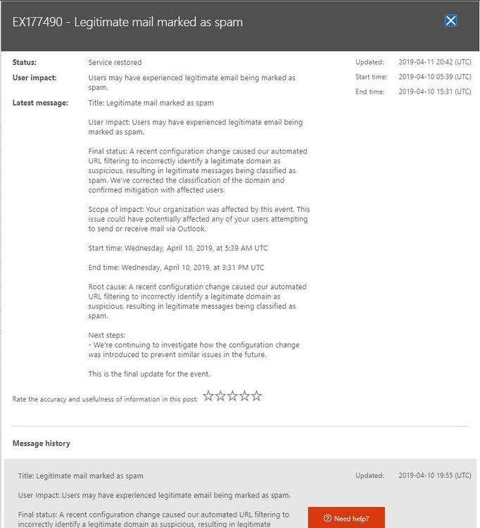 Outgoing Emails Marked As Spam And Phishing Emails By O365 Servers