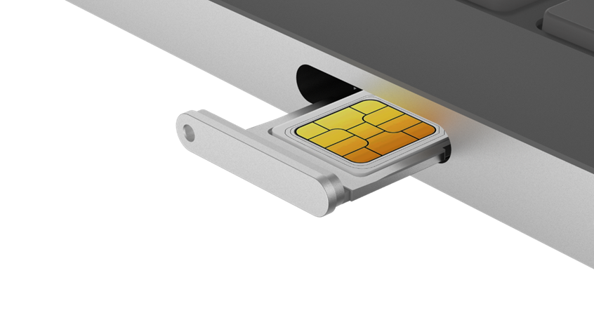 Zoom in of NanoSIM tray