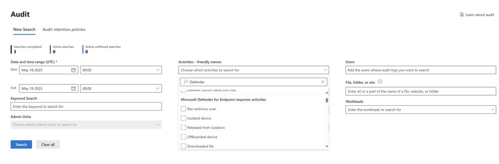 Image 4: Purview Audit Log Result example