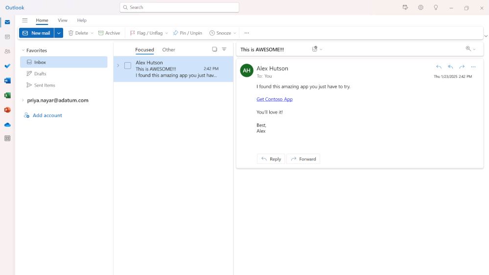 Figure 3: Selecting a link in a phishing email and installing a malicious app that asks for permissions but then delivers an error message.