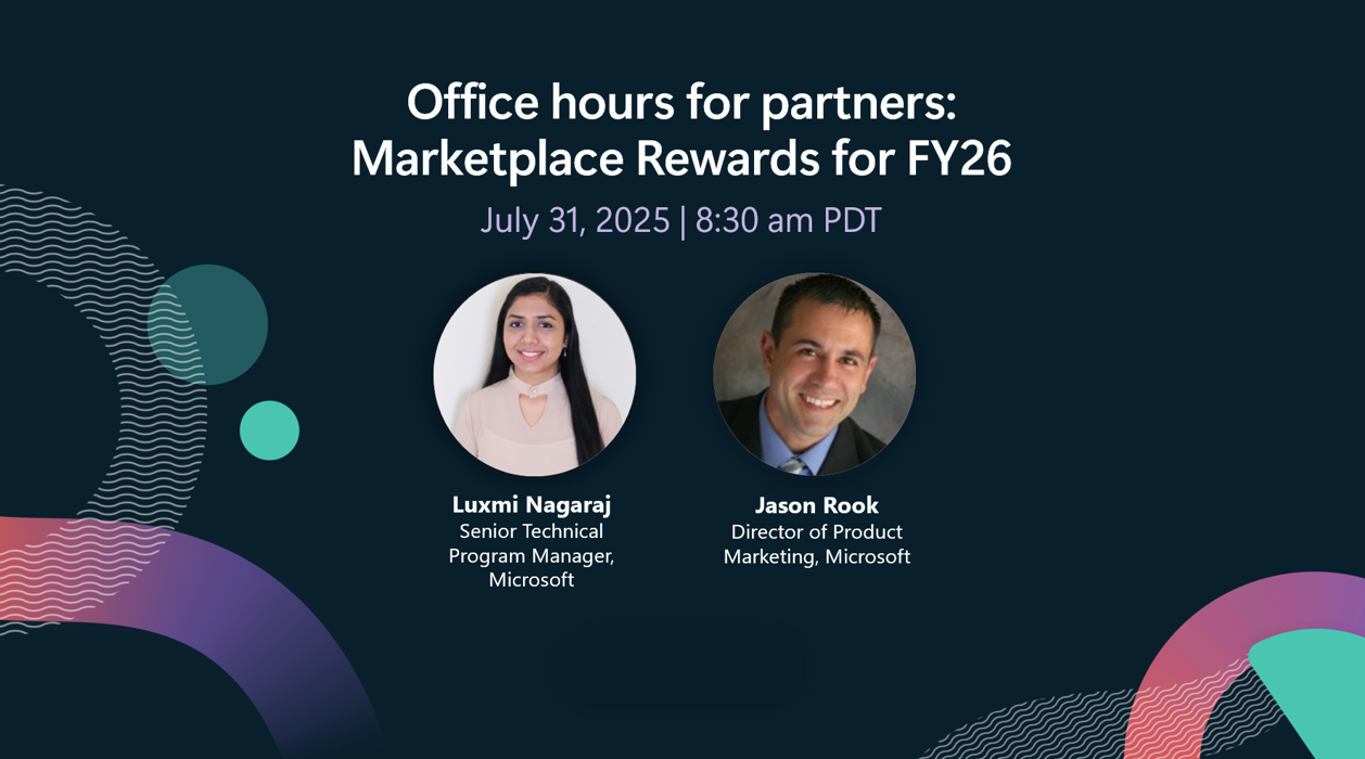 Office hours for partners: Marketplace Rewards for FY26 | Microsoft ...