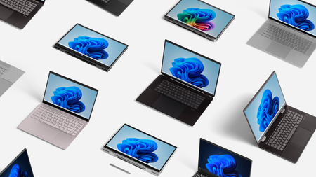 surface laptops with Windows bloom