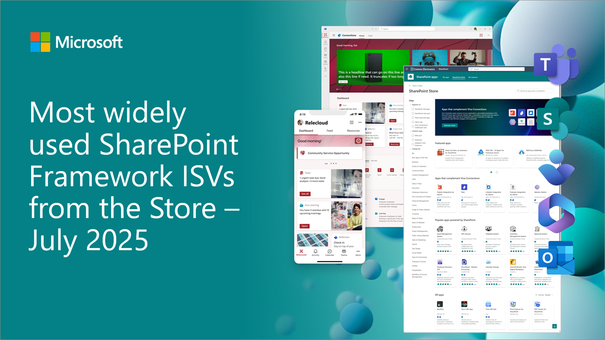 Most widely used SharePoint Framework ISVs from the Store - July 2025 ...