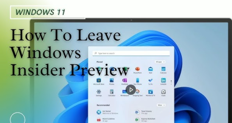 How do i leave insider build? | Microsoft Community Hub