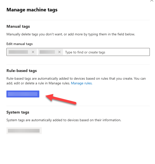 Cannot delete a tag added through an Asset rule | Microsoft Community Hub