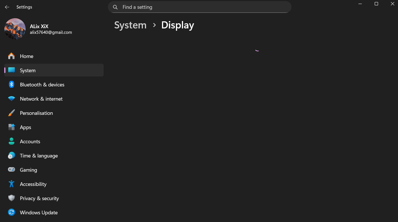 Display settings not showing up. | Microsoft Community Hub